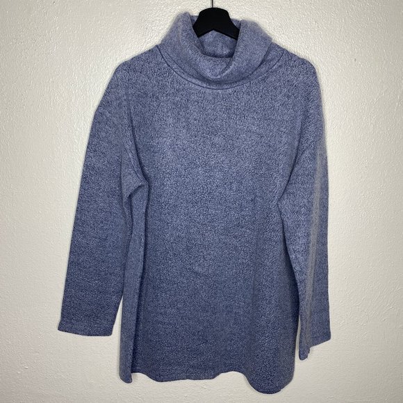 Reformation Sweaters - Reformation Cozy Cowl Neck Blue Sweater